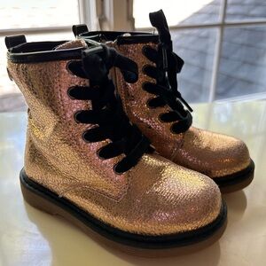 Gold boots
